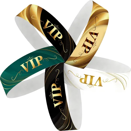 Vista 32 de Tyvek - Pulseras para eventos, diseño creativo de color, pulseras de papel de 3/4 pulgadas, paquete de 250 unidades para fiestas, agrupaciones, Negro