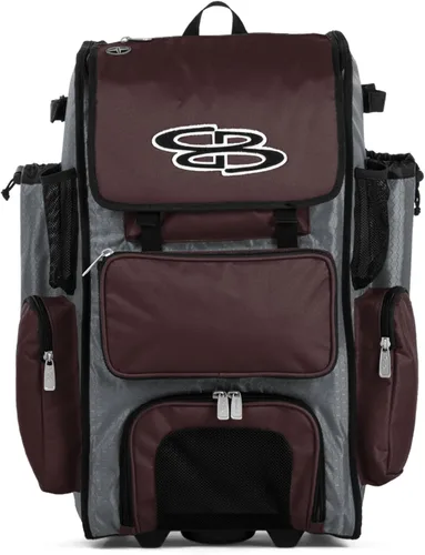Vista 58 de Boombah Rolling Superpack - Bolsa para equipo de béisbol/sóftbol, varios colores, mango telescópico y capacidad para 4 murciélagos, versión