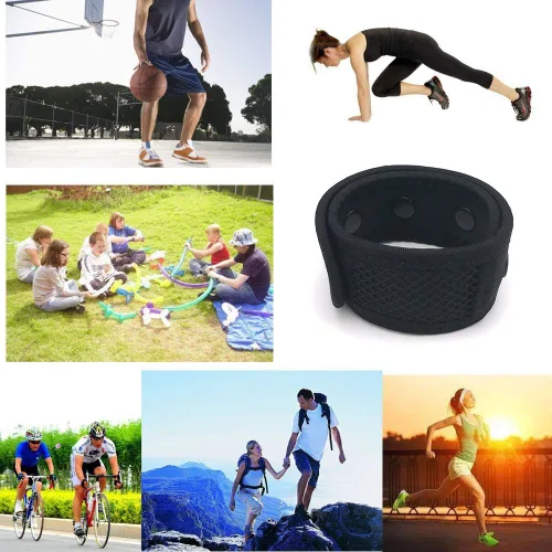 Vista 7 de Wanty Pulsera de brazo con hebilla ajustable, correa de tobillo con bolsa de malla para Fitbit ONE/Fitbit Flex 2/Fitbit ALTA/ALTA HR/Activity