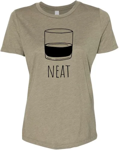 Vista 15 de Cute Women's Screen Printed Crew Neck Tee, Shirts With Sayings, Dusty Blue or Olive