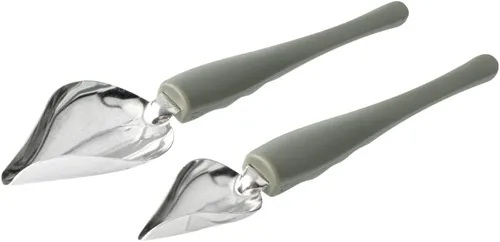 Vista 10 de Restaurantware Pastry Tek - Cucharas decorativas de 7.3 pulgadas, 1 cucharas para saltear sin corrosión, con boquilla ergonómicas de acero