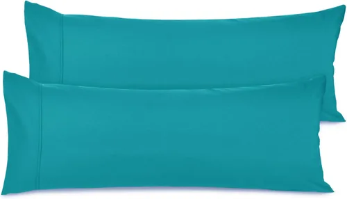 Vista 110 de Nestl - Juego de 2 fundas de almohada de microfibra azul playa tamaño Queen, 20 x 30 pulgadas