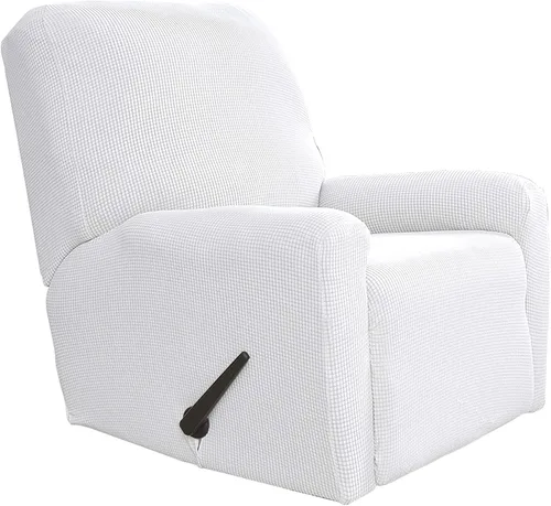 Vista 70 de Easy-Going Funda Elástica para Sofá Reclinable Cobertor de Sofá 4 Piezas Protector de Muebles Sofá Suave con Fondo Elástico Poliéster Spandex Tela