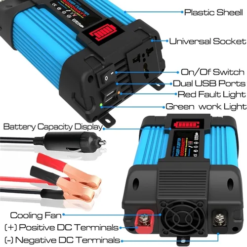 Vista 3 de Kit de inversor solar de 6000 W 12 V a 110 V/220 V, controlador de 50 A
