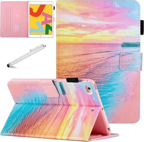 Vista 21 de Funda para iPad mini, FANCITY Mini 4 Mini 5 Mini 3/2/1 con función de encendido y apagado automático con soporte