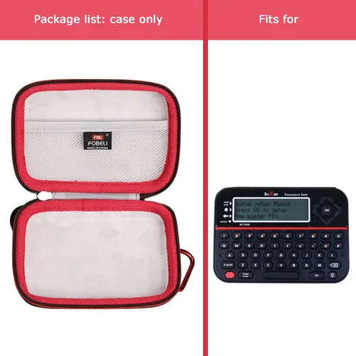 Vista 7 de FBLFOBELI Estuche rígido de EVA compatible con John N. Hansen & RecZone LLC Dispositivo seguro de contraseña, bolsa de almacenamiento protectora