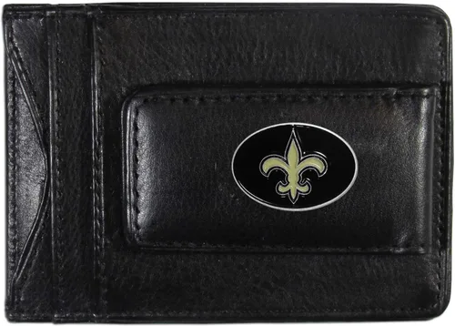 Vista 14 de Portadocumentos clip de piel para dinero NFL