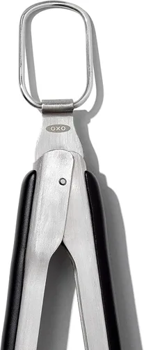 Vista 7 de OXO Good Grips - Herramientas para asar a la parrilla, pinzas, color negro