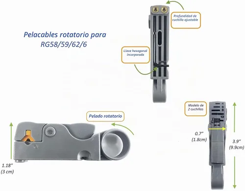 Vista 6 de Profesional todo en uno RF coaxial kit de herramientas de cambio