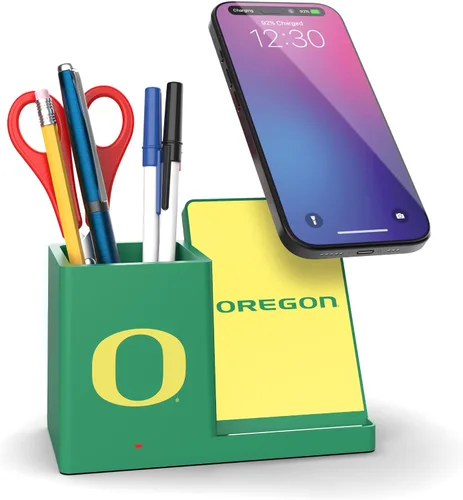 Vista 41 de SOAR NCAA - Soporte de carga inalámbrico unisex para teléfono celular y organizador de escritorio Color del