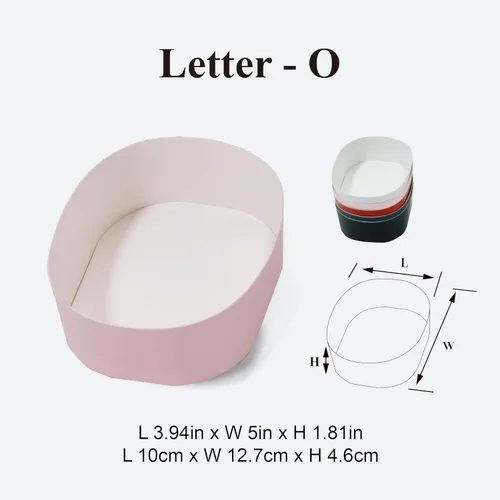 Vista 8 de Geoto Paquete de 6 cajas de regalo rellenables en forma de letra de 17.3 x 6 x 2 pulgadas, color rosa/rojo/blanco, caja de regalo con texto en Rosa