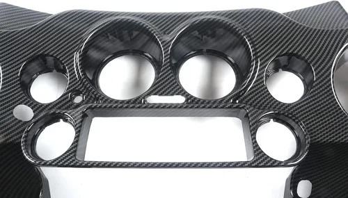 Vista 5 de Carenado interior de murciélago delantero con efecto de fibra de carbono, compatible con Harley Touring Street Glide Electra Glide FLHT FLHTC