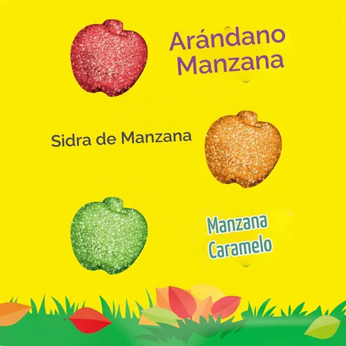 Vista 4 de SOUR PATCH KIDS Apple Harvest - Caramelos suaves y masticables de Halloween, 6 bolsas de 10 onzas