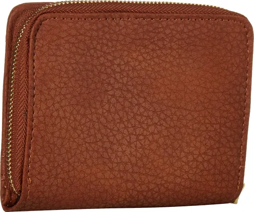Vista 2 de Steve Madden Cartera francesa con cremallera, Coñac, Steve Madden Cartera plegable para mujer