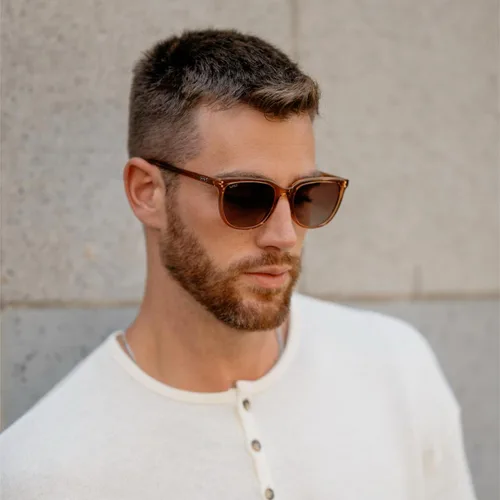 Vista 3 de WearMe Pro WMP Eyewear - Gafas de sol polarizadas clásicas retro planas cuadradas unisex
