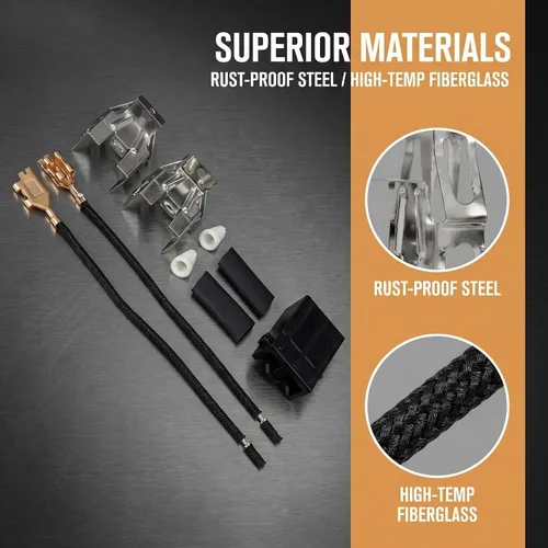 Vista 6 de (2 piezas) 330031 - Kit de receptáculo para quemador Whirlpool Kenmore Sears y Roper RR117 RR109 530116773 5303935058 WB17X210 12001673 WB17X508