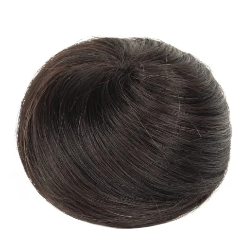 Vista 7 de Accesorio de moño de pelo negro, piezas de pelo desordenadas para Negro marrón(HB8066)