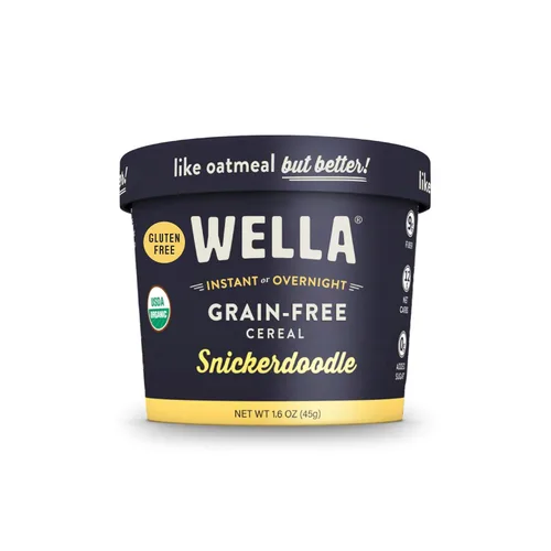 Vista 9 de Wella Cereal de Avena Alternativa, Cereal Caliente para el Desayuno Sin Gluten, Sin Granos Paleo Orgánico Vegano Alto en Proteínas Superalimento a