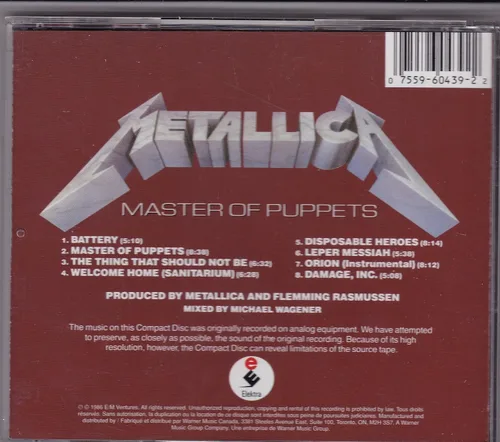 Vista 2 de Master of Puppets