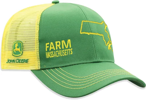 Vista 125 de John Deere Gorra de béisbol con logotipo y malla trasera con contraste, para hombre