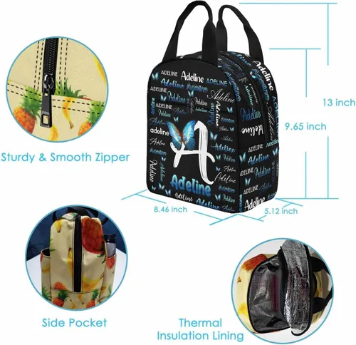 Vista 7 de MyPupSocks Mochila escolar personalizada para niños y niñas, mochila escolar personalizada para hija, hijo, amigos, Mochila13, Tamaño único