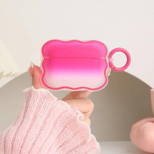 Vista 18 de Funda compatible con Apple AirPods Pro de 2 generación 2022, bonito diseño de ondas, a prueba de golpes, suave y transparente, protector AirPods