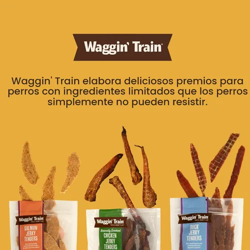 Vista 7 de Waggin' Train Golosinas de pollo para perros, hechas con pechugas de pollo 100% reales, solo dos ingredientes naturales, gran golosina para perros