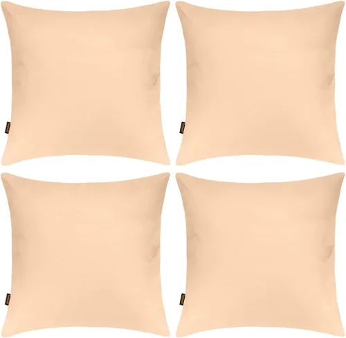 Vista 17 de Coddsmz Paquete de 4 fundas decorativas de 100% algodón para cojín cuadrado, funda de almohada de color liso para bricolaje, para sofá y dormitorio