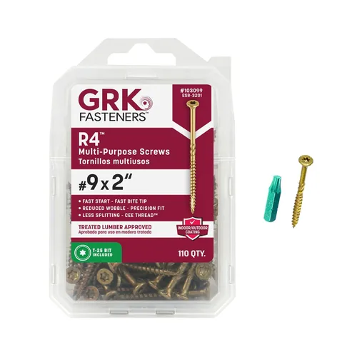 Vista 15 de GRK Fasteners R4™ #9 x 1-1/2" Tornillos multiusos para enmarcar, 820 PCS