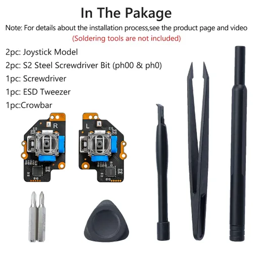 Vista 7 de GuliKit (no drift) Type A Electromagnetic Joystick Module, for Steam Deck Type A Stick (with Tools), Thumbstick Repair Parts, Hall Effect Sensor