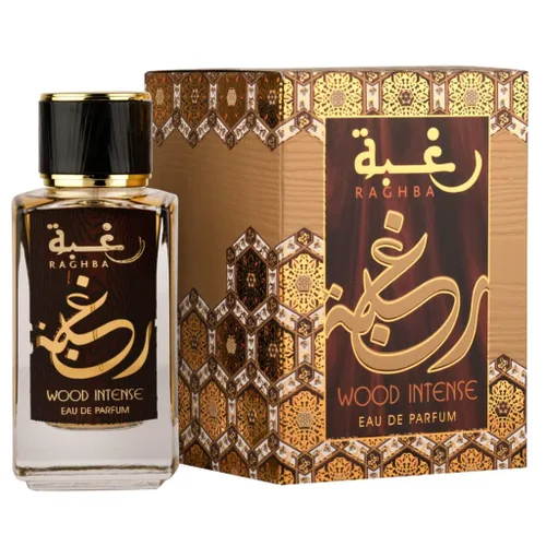 Vista 2 de Lattafa Raghba Wood Intense para Eau de Parfum en espray unisex, 3.4 onzas