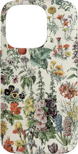 Vista 17 de Cute Flowers Vintage Botanical Flower Illustration Case for iPhone 17