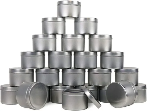 Vista 8 de EricX Light Lata de vela de 24 piezas, 8 oz, para la fabricación de velas, negro