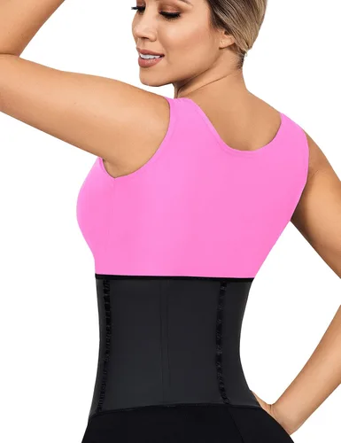 Vista 2 de LadySlim by NuvoFit Fajas Colombianas Reductoras para mujer - Entrenador de cintura de látex para mujer