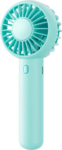 Vista 12 de Gaiatop Mini ventilador portátil, pequeño y potente, diseño lindo de 3 velocidades, ventilador de mano personal y escritorio con base, ligero