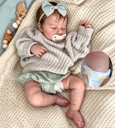 Vista 8 de Zero Pam Reborn Baby Dolls Full Body 20 Inch Realistic Baby Doll