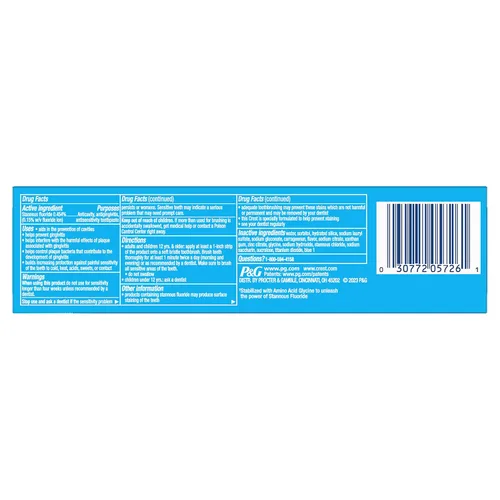 Vista 8 de Crest Pro-Health Sensitive & Enamel Shield Pasta de dientes (4.3oz)
