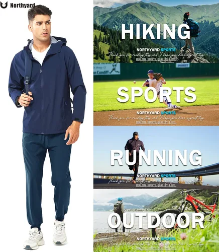 Vista 5 de NORTHYARD Pantalones deportivos de entrenamiento para hombre, ligeros, de secado rápido, pantalones deportivos para correr, gimnasio, pantalones
