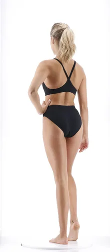 Vista 6 de TYR Sport - Bikini de entrenamiento Durafast de tono sólido para mujer con espalda tipo diamante