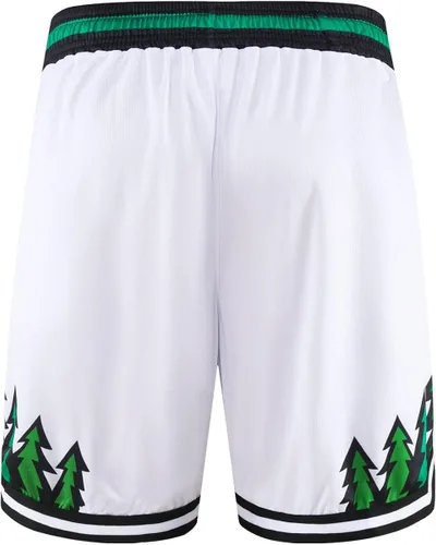 Vista 5 de Flyingyan Pantalones cortos deportivos de baloncesto para hombre con bolsillos con cremallera, pantalones cortos de malla para entrenamiento