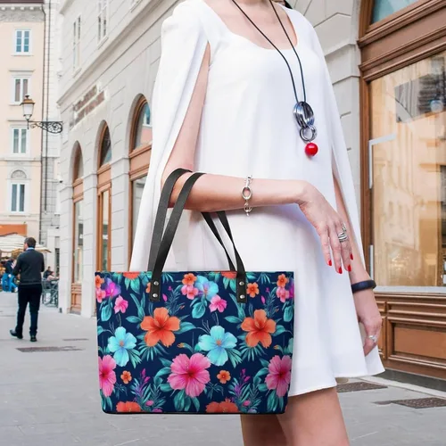 Vista 5 de Bolso de mano para mujer, bolso de hombro con asa duradera, bolso de cuero PU