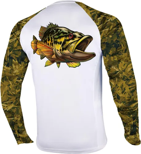 Vista 27 de Palmyth - Camiseta de pesca para hombre, con manga larga, protección solar ultravioleta FPU 50+, con bolsillo