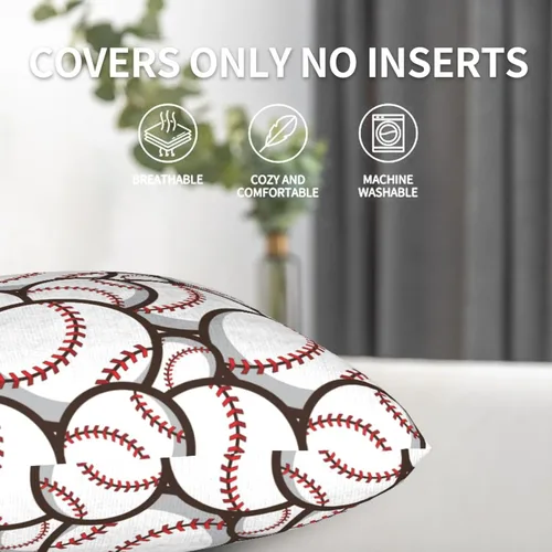 Vista 6 de Perinsto Juego de 2 fundas de almohada decorativas para sofá, cama, decoración del hogar, 16 x 16 pulgadas