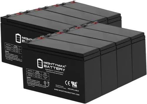 Vista 12 de ML8-12 - Batería SLA AGM recargable de 12 voltios, 8 Ah, con terminal F1