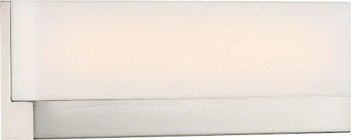 Vista 2 de Nuvo 62/1327 - Luminaria LED para tocador, pequeña, níquel cepillado