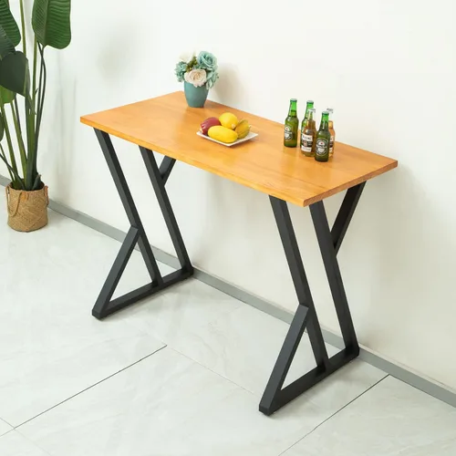 Vista 3 de Patas de mesa BOTAOYIYI de 36 pulgadas, patas de mesa de altura de mostrador Barra de metal de alta base de acero para cocina o al aire libre