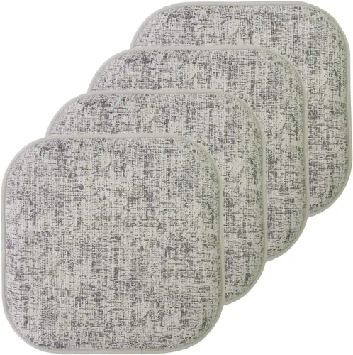 Vista 134 de Sweet Home Collection Cojines de espuma viscoelástica para silla, antideslizantes, diseño de panal de abeja, 16 x 16 pulgadas, paquete de 2