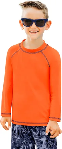 Vista 9 de City Threads camisa de manga larga con protección solar SPF 50+, peplo, rash guard para niña