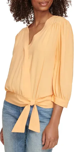 Vista 3 de Karl Lagerfeld Paris Women's Tie-Front Blouse