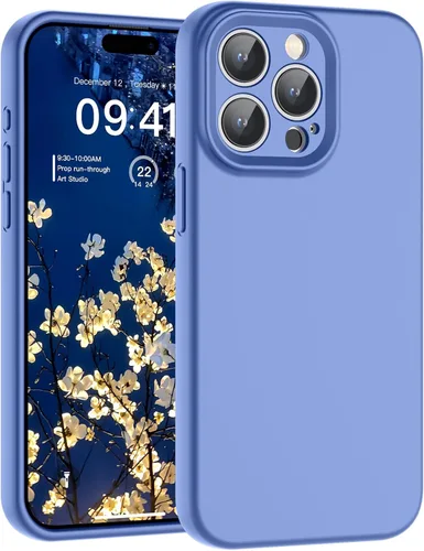 Vista 107 de SUPFINE - Funda diseñada para iPhone 12, silicona líquida premium con [forro de microfibra suave antiarañazos][protección de cámara mejorada], funda